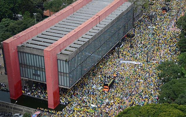 Ato contra Dilma na av. Paulista, SP